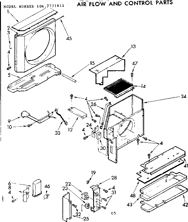 Air flow and control parts
