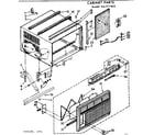 Kenmore 1067771812 cabinet parts diagram