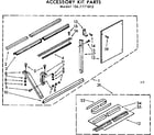 Kenmore 1067771812 accessory kit parts diagram