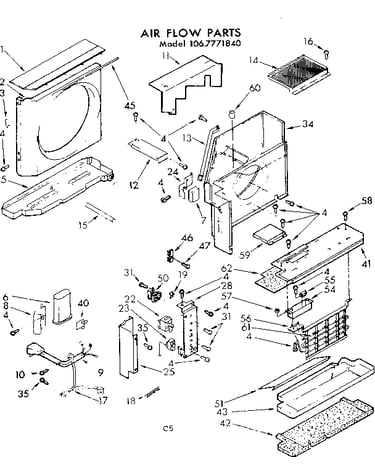 Air flow parts