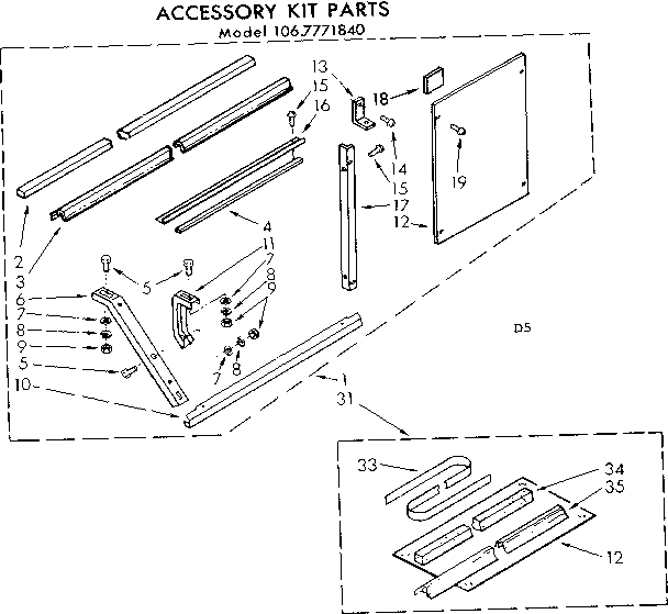 Accessory kit parts