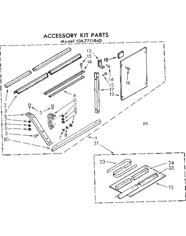 Accessory kit parts