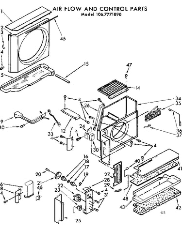 Air flow and control parts
