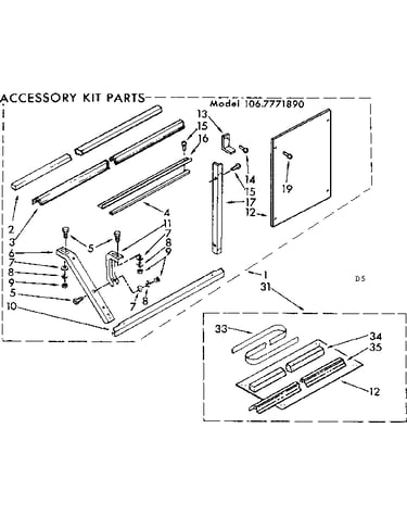 Accessory kit parts