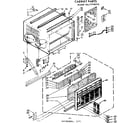 Kenmore 1067771890Z cabinet parts diagram