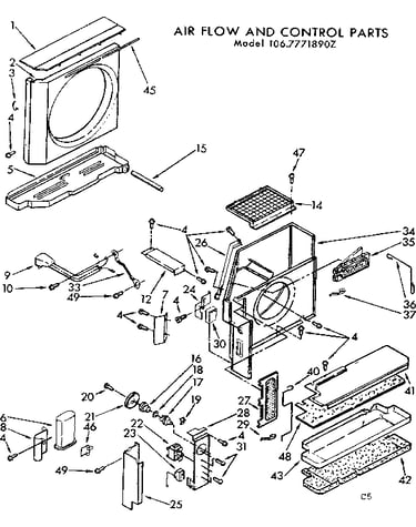 Air flow and control parts