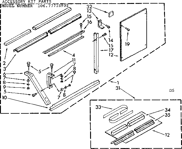 Accessory kit parts