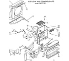 Kenmore 1067771891 air flow and control parts diagram