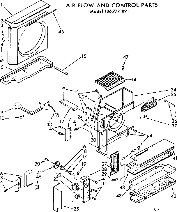 Air flow and control parts
