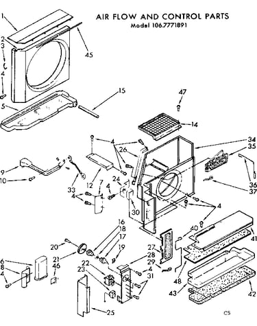Air flow and control parts