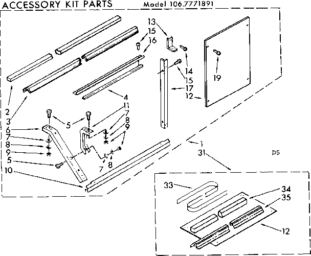 Accessory kit parts