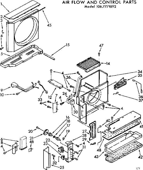 Air flow and control parts