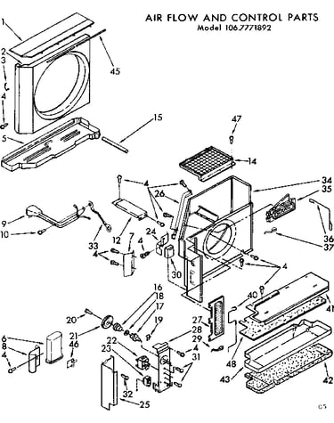 Air flow and control parts