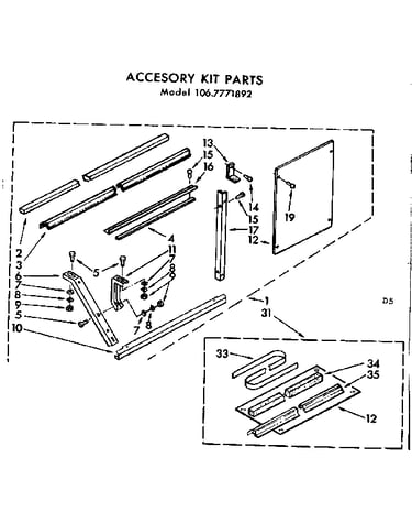 Accessory kit parts