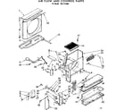 Kenmore 1067771893 air flow and control parts diagram