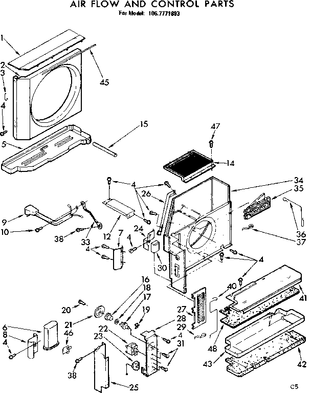 Air flow and control parts