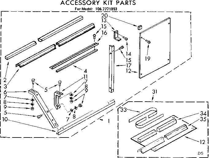Accessory kit parts