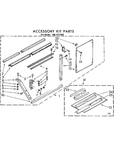 Accessory kit parts