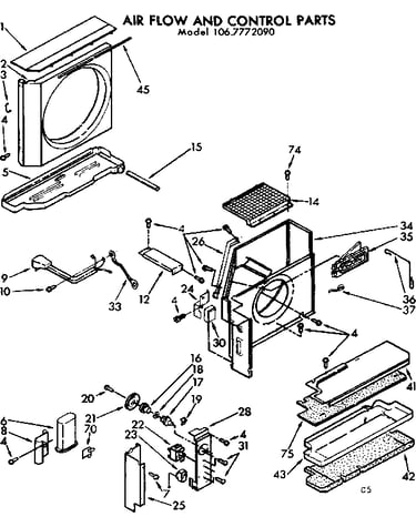Air flow and control parts