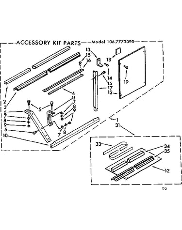 Accessory kit parts