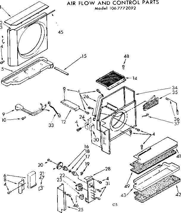 Air flow and control parts