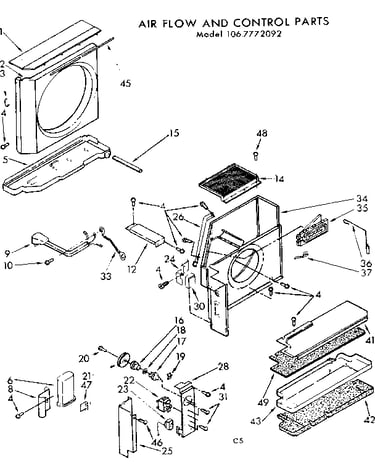 Air flow and control parts