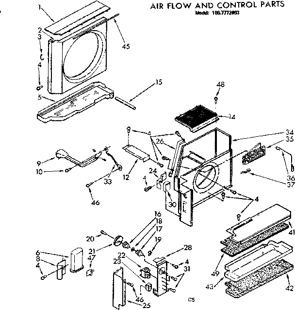 Air flow and control parts