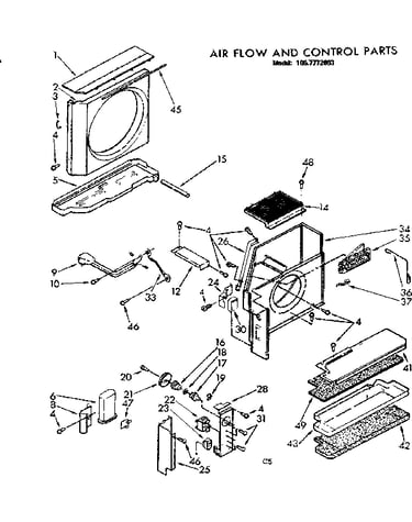 Air flow and control parts