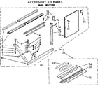 Kenmore 1067772093 accessory kit parts diagram