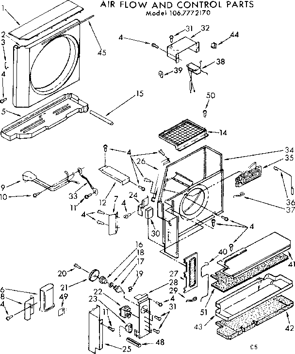 Air flow and control parts