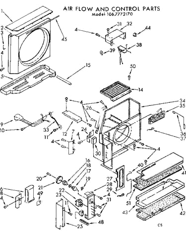 Air flow and control parts