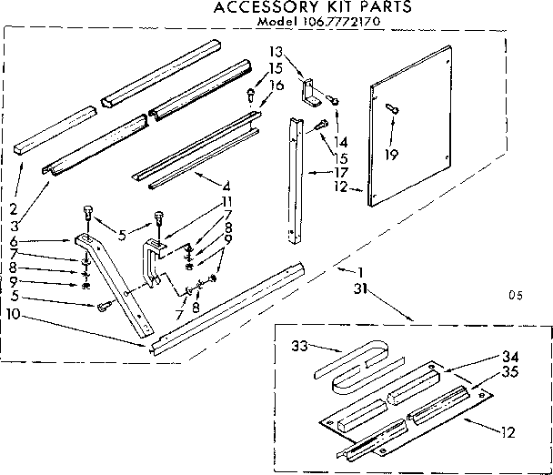 Accessory kit parts