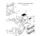 Kenmore 1067772190 air flow and control parts diagram