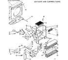 Kenmore 1067772190Z air flow and control parts diagram