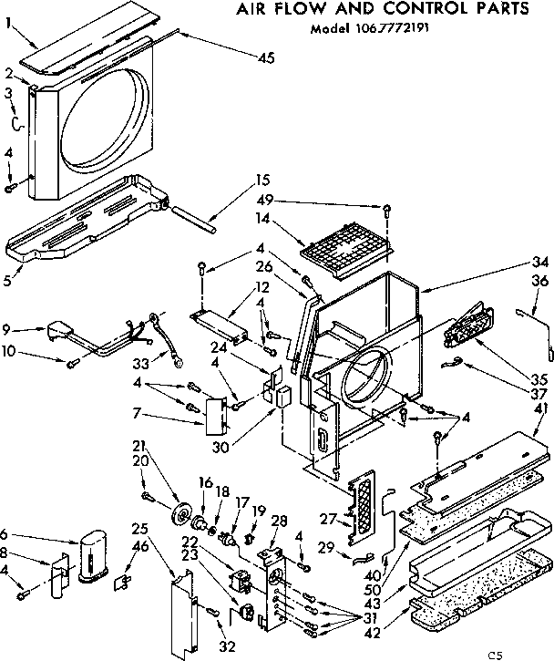 Air flow and control parts