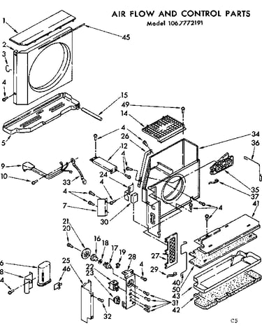 Air flow and control parts