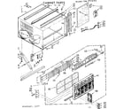 Kenmore 1067772192 cabinet parts diagram