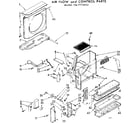 Kenmore 1067772192 air flow and control parts diagram