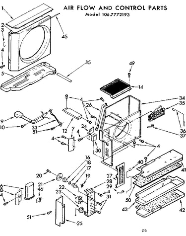 Air flow and control parts
