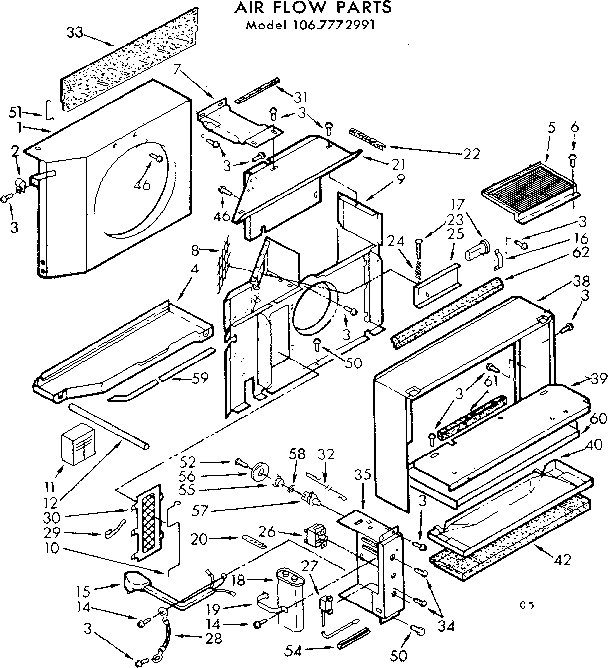Air flow parts