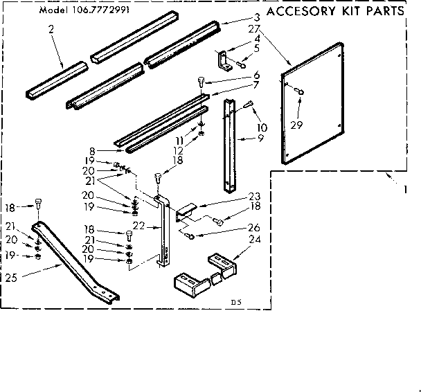 Accessory kit parts