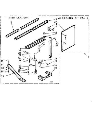 Accessory kit parts