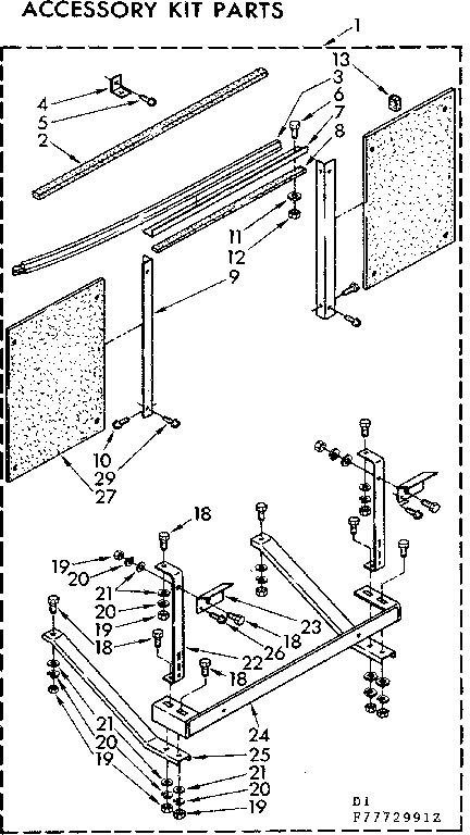 Accessory kit parts