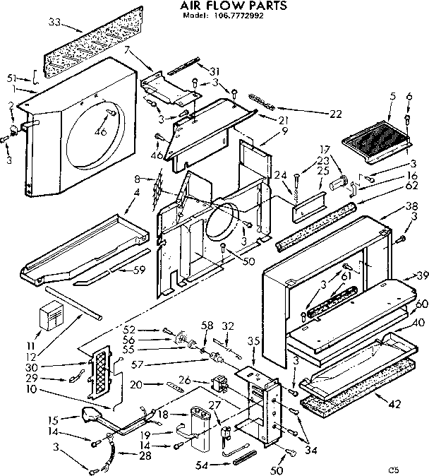 Air flow parts