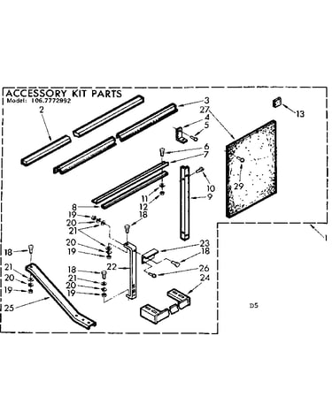 Accessory kit parts