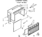 Kenmore 1067780510 cabinet parts diagram