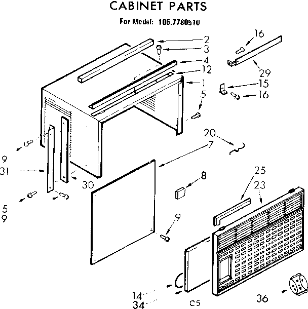 Cabinet parts