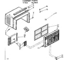 Kenmore 1067780520 cabinet parts diagram