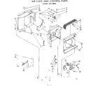 Kenmore 1067780550 air flow and control parts diagram