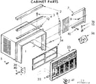 Kenmore 1067780550 cabinet parts diagram